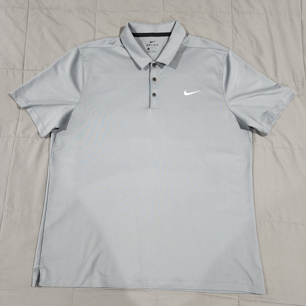 Nike Men's Light Gray Polo Shirt